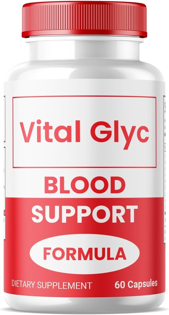 (1 Pack) Vital Glyc Capsules - Officiell Blodsupport Formel, Vital Glyc Blood Vessel Cleaner, Vital Glyc Glyco Optimizer Pills, stöder övergripande hälsa och välbefinnande, Vital Glyc Powder (60 kapslar)