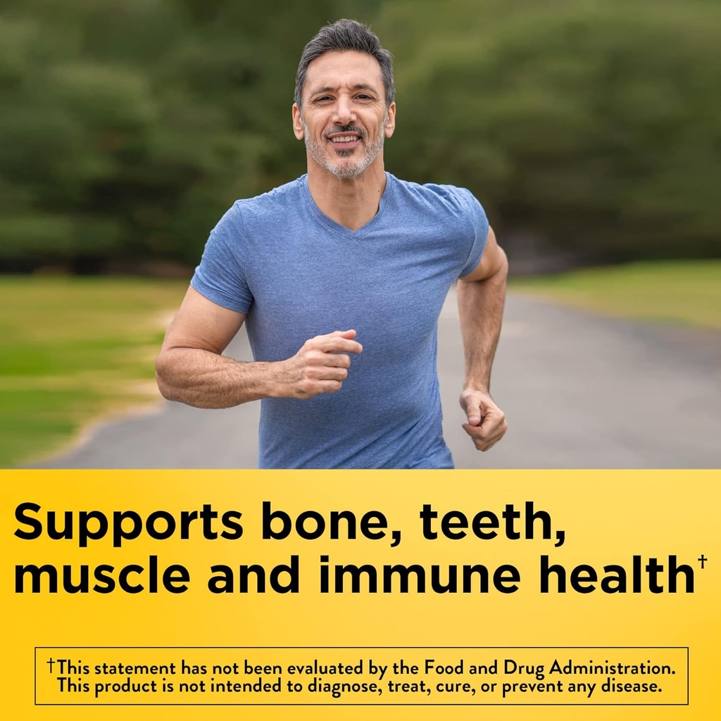 Nature Made Maximum Strength Vitamin D3 10000 IE (250 mcg), Kosttillskott för ben, tänder, muskel och immunhälsa, 60 Softgels, 60 Day Supply (Pack of 2)