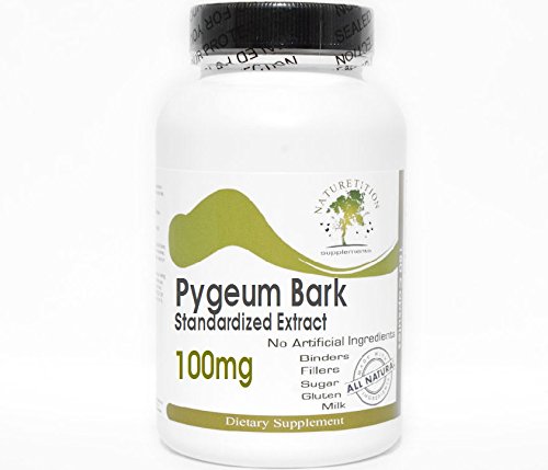 Pygeum Bark Standardized Extract 100mg 12% fytosteroler - 100 kapslar - Inga tillsatser - Naturtitionstillägg