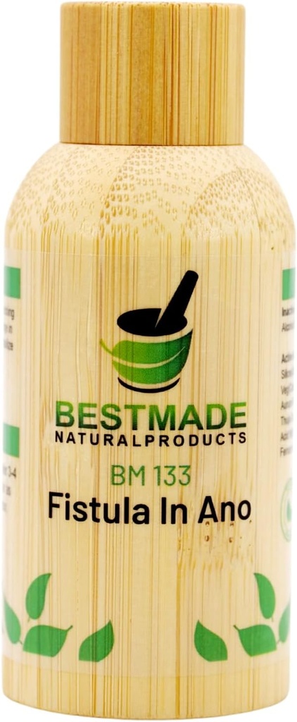 Bestmade Natural Products Fistula i Ano BM133 - Naturläkemedel för urladdning i Anus, hjälper till att normalisera tarmrörelser och lindra halssmärtor, 30 ml droppar