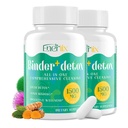 15-i-1 Detox Binder, aktivt kol, Zeolite & Bentonite Clay, Chlorella, 1500 MG Detox Supplement Maximum Absorbent, Liver Gut Digestive Detox Cleanse, 180 Vegan Capsules