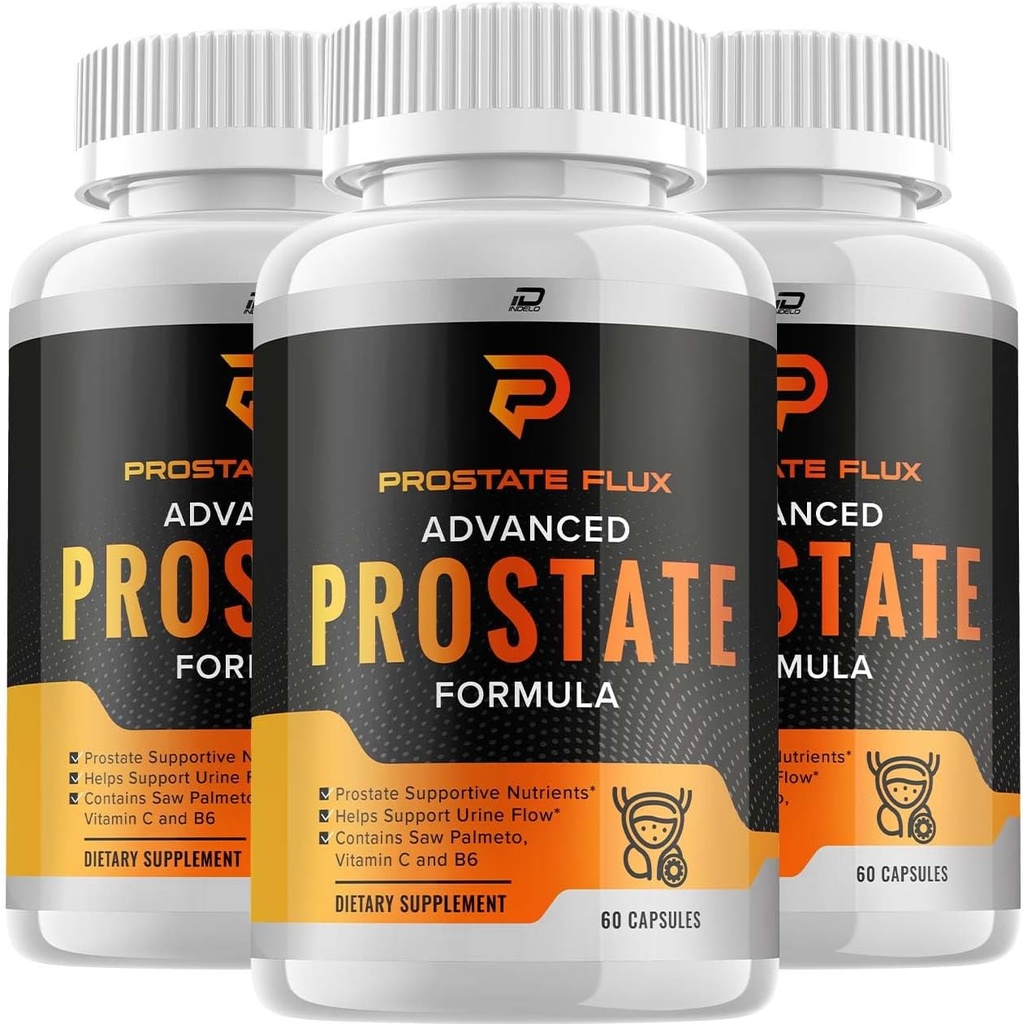 ProstateFlux Advanced Formula Capsules, ProstateFlux Wellness Formel, Fullständigt stöd för Normal Bladder och funktioner, Prostate Flux Reviews (3 Packs - 180 kapslar)