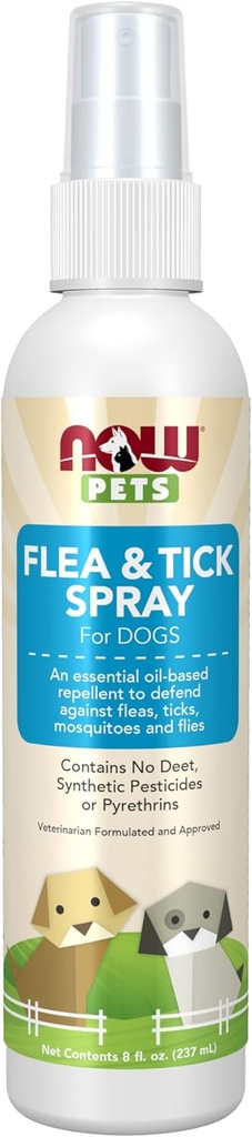 Nu Pet Health, Spray för hundar, Essential Oil Based, No Deet, 8-Ounce