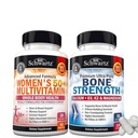 BioSchwartz Daily Multivitamin för kvinnor 50 & över (1 månads leverans) Plus benstyrka mineraltillskott med kalcium och magnesium (1 månad leverans)