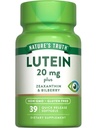 Naturens Sanning Lutein och Zeaxanthin | 20 mg | 39 Softgels | med Bilberry | Non-GMO & Gluten fri tillägg
