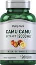Piping Rock Camu Camu Capsules 2000mg | 120 piller | Fruktextrakt | med vitamin C | Non-GMO, Gluten Free Supplement
