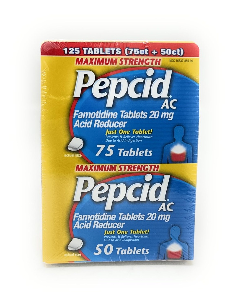 Pepcid AC Acid Reducer Maximal Styrka - 125 tabletter