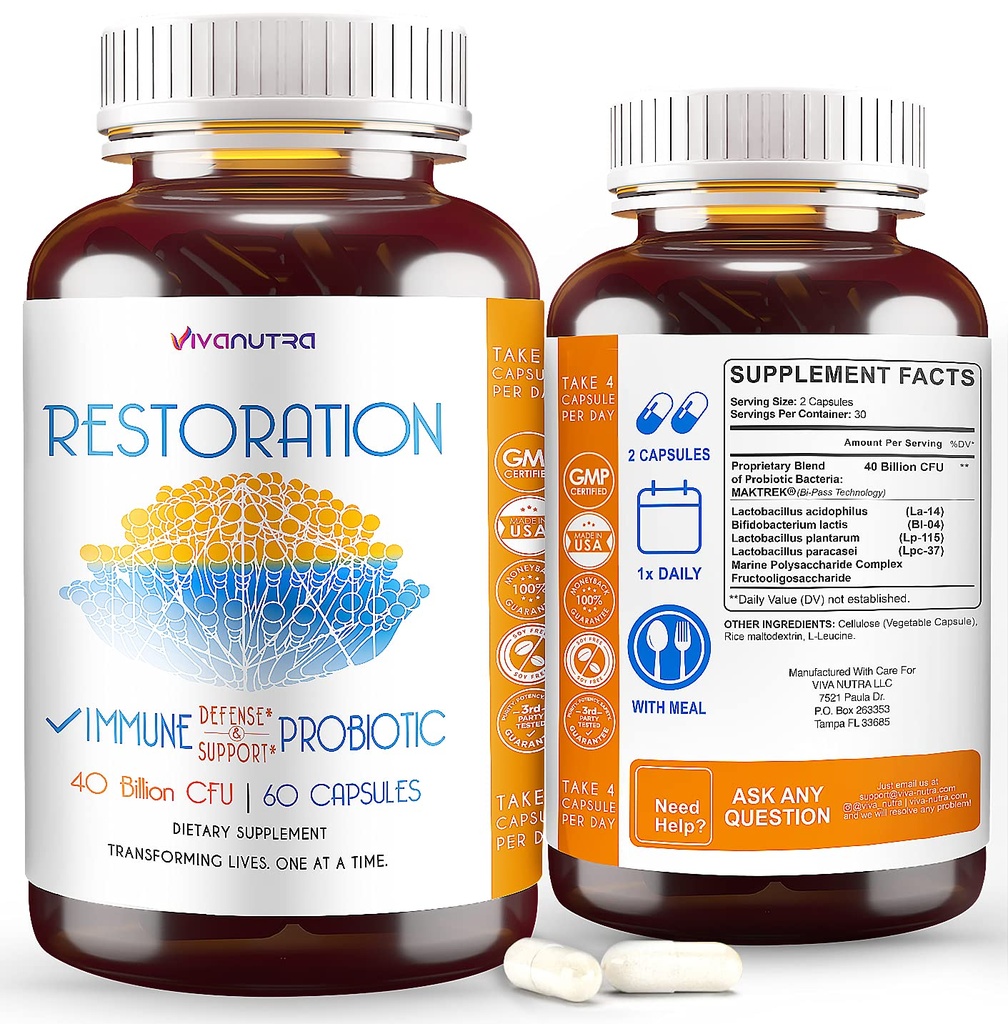 Restaurering Toenail Fungus Behandling Probiotiska piller - Nail Fungus Behandling för Toenail, svamp Fungi Foot Repair Extra styrka, Intensiv tå nagel förnyelse fötter Fungus Supplement - Månad Supply 60ct