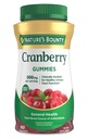 Naturens Bounty Cranberry Gummies, Urinary Tract Support, 500 mg, Cran-Raspberry Flavor, 150 Ct