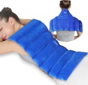 Atsuwell Large Microwave Heating Pad for Back, 22 x 13 '' Full Back Heat Pad Microwavable med varm och kall kompression, återanvändbara Microwavable Heating Pads för Neck Shoulder, Blue