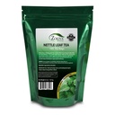 Zokiva Nutritionals - Nettle Leaf Tea Bags Mega Pack - 100 Premium Quality Convenient Organic Herbal Tea Bags - Koffeinfri och Veganvänlig I en Återförsäljbar Stand Up Zip Lock Pouch