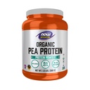 NOW Foods Sports Nutrition, Certified Organic Pea Protein 15 Grams, Unflavored Powder, 1,5 pund