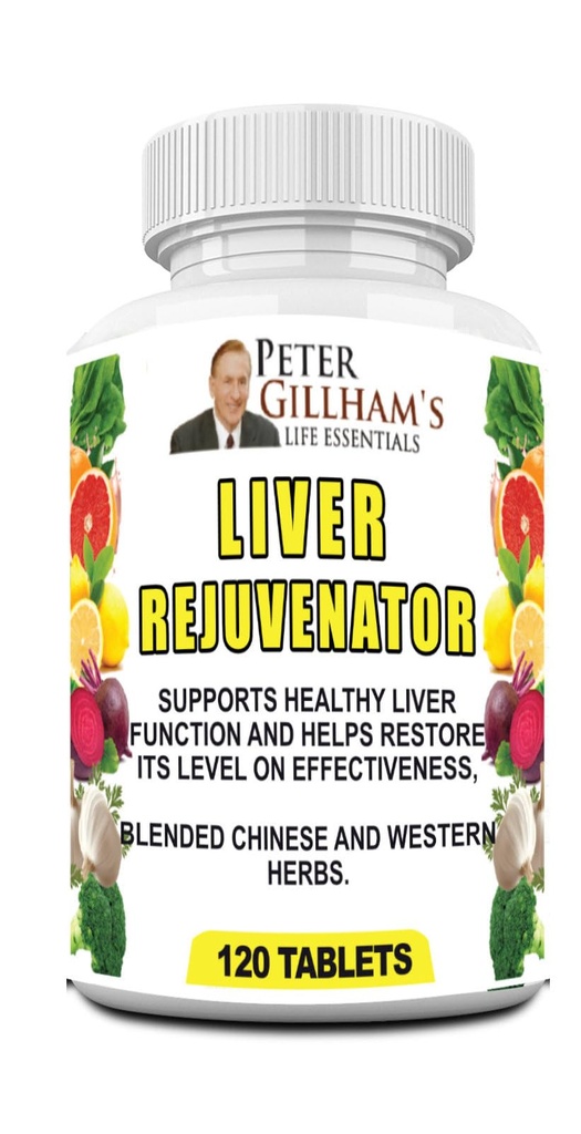 Liver Rejuvenator 120 tabletter, 40 portioner alla naturliga icke-GMO Herbal Blend 780 mg Liver Cleanse, Liver Support Made i USA Peter Gillhams livsvikt