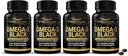 FREZZOR Omega 3 Black - Högsta Strength Green Lipped Mussel Oil Capsules, Made in New Zealand, UAF1000+, Inflammation, Joint Care & Relief, Heart & Immune Support, 60 Count (Pack of 4)
