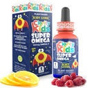 Clarity Kids Super Omega med DHA + EPA Omega 3 för bättre fokus och kvalitet Sleep Algae Oil Omega 3 Liquid (1 ml per portion) Alla naturliga DHA droppar för barn USA Tillskott (1 mz)