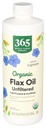 365 av Whole Foods Market, Organic Flax Oil High Lignan, 24 Fl Oz