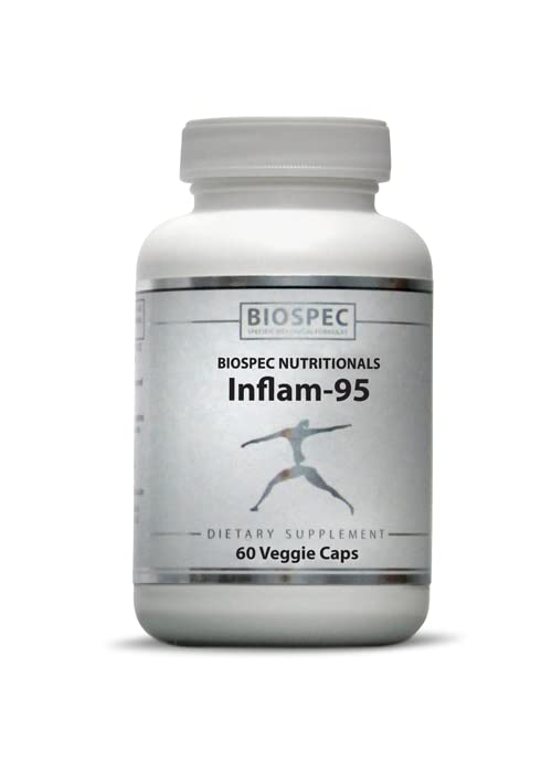 Inflam-95 - Ginger Root Extract 2 000 mg, Curcumin Root Extract, Boswellia Serrata Extract, Nettle Leaf Extract, Bioperine - Stöd Hälsosamt Inflammatoriskt Response*
