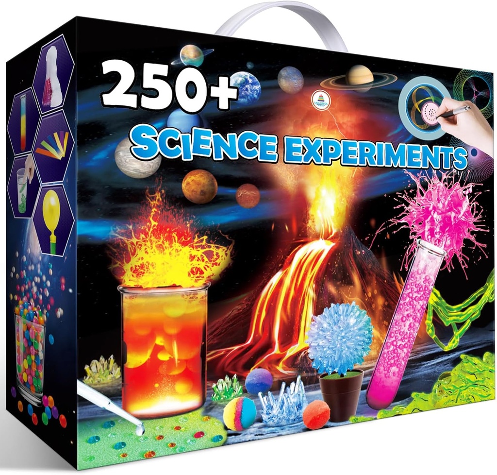 UNGLINGA 250+ Science Experiments Kits for Kids, Boys Girls Toys Birthday Gåvor Idéer, Kemi Set, S.T.E.M Aktiviteter Utbildningsprojekt, Volcano Scientist Kit