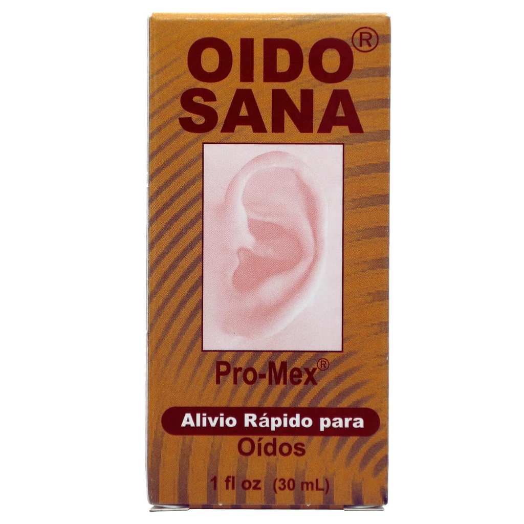 ProMex Oido Sana, Ear Drying Solution, Drops, hjälper till med Swimmer's Itchy Ears, Gentle och Safe, Whole Family, 1 fl.oz