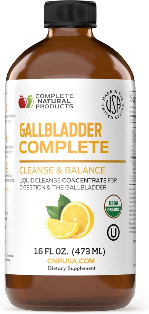 Komplett naturliga produkter Gallbladder Complete 16oz, Chanca Piedra 16oz, Liver Complete 16oz Bundle