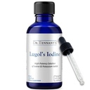 Dr Tennants flytande jod droppar 2 Fl Oz | Lugols lösning med kaliumjodid | Hjälper sköldkörtelfunktion, hormonbalans och immunhälsa
