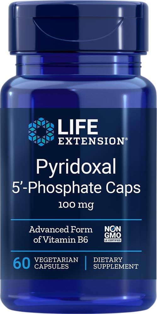 Livslängd Pyridoxal 5-fosfat 100 Mg Vegetariska kapslar, 60-räkna (120)