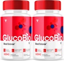 (2 Pack) GlucoBio Health Capsules Gluco Bio Pills, Gluco Bio Natural Vitamin Overall Health and Wellness Glycogen Support Supplement, BioGluco Capsules (120 Capsules)