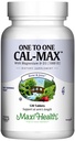 500 mg Calcium Supplement med vitamin D3 (1000 IE) och Magnesium (500 mg) - Ben, tänder och gemensamt stöd för män och kvinnor - 120 tabletter - En till en Cal-Max av Maxi Health