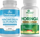 MOGO Pure Magnesium Glycinate och Moringa Capsule - Superfood + bättre mineral