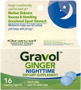 Gravol Ginger Nighttime tabletter för upprörd mage & Nausea, 16ct med Melatonin