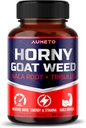 Horny Goat Weed Supplement med L-Arginine Tribulus Terrestris Maca Root Tongkat Ali - Manlig energi, styrka och minnesstöd (90 greve av 1)