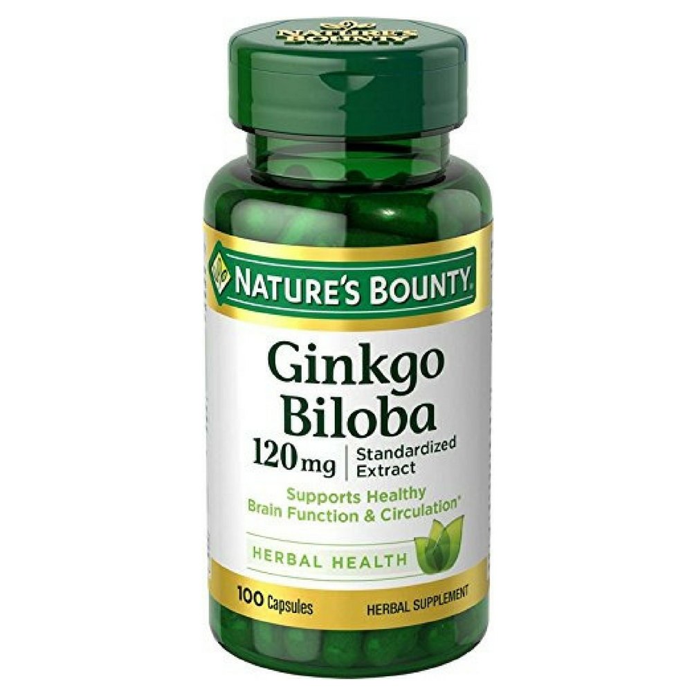 Naturens Bounty Ginkgo Biloba 120 mg 100 ea (Pack of 4)