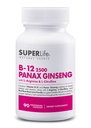 Färsk Start Vitamin B-12 2500 & Panax Ginseng med L-Arginine & L-Citrulline - Kraftfull energi Booster | Stöder Normal Blodflöde & Energi Metabolism | Tillägg - 90 kapslar