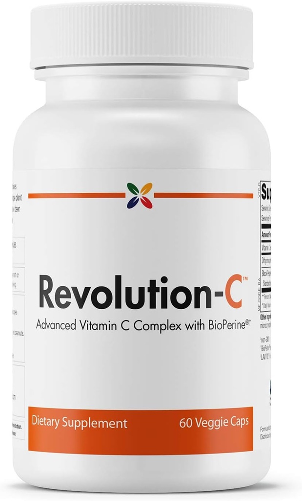 Stop Aging Now - Revolution-CTM Advanced Vitamin C Formel (VTCWPT) - Avancerad vitamin C-komplex med BioPerine - 60 Veggie Caps