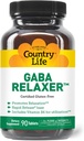 Country Life GABA Relaxer - 90 tabletter | Snabb frisättning Formel för avkoppling, stress och sömnstöd | Med GABA, Aminosyror & B Vitaminer | Certifierad Vegan, Gluten-Free, icke-GMO