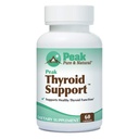Thyroid Support av Peak Pure & Natural | Thyroid Supplement och Metabolism Booster för att stödja viktminskning | Iodine Supplement designat för underaktiv sköldkörtel | 60 kapslar