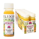 Elixir Shots, Vitality Immunity Wellness Skott med 100% organiska ingredienser, kallpressad Red Hawaiian Turmeric, Peruvian Ginger, Pineapple och Black Pepper, No Sugar eller Artificial Additives, 12 Pack