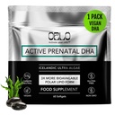 Orlo PRENATAL DHA - Prenatal DHA Omega 3 Supplement - Triple Strength Omega3s - Vegan DHA & EPA - Algae Omega-3 Oil - Stöder Brain Development Under graviditet och Laktation (60 Mini Softgels)