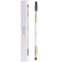 Docolor Eyebrow Brush Duo Eyebrow Spoolie Professional Angled Eye Brow Brush Perfekt för Lining och Shaping Brows, Spoolie för Brows eller Lashes White