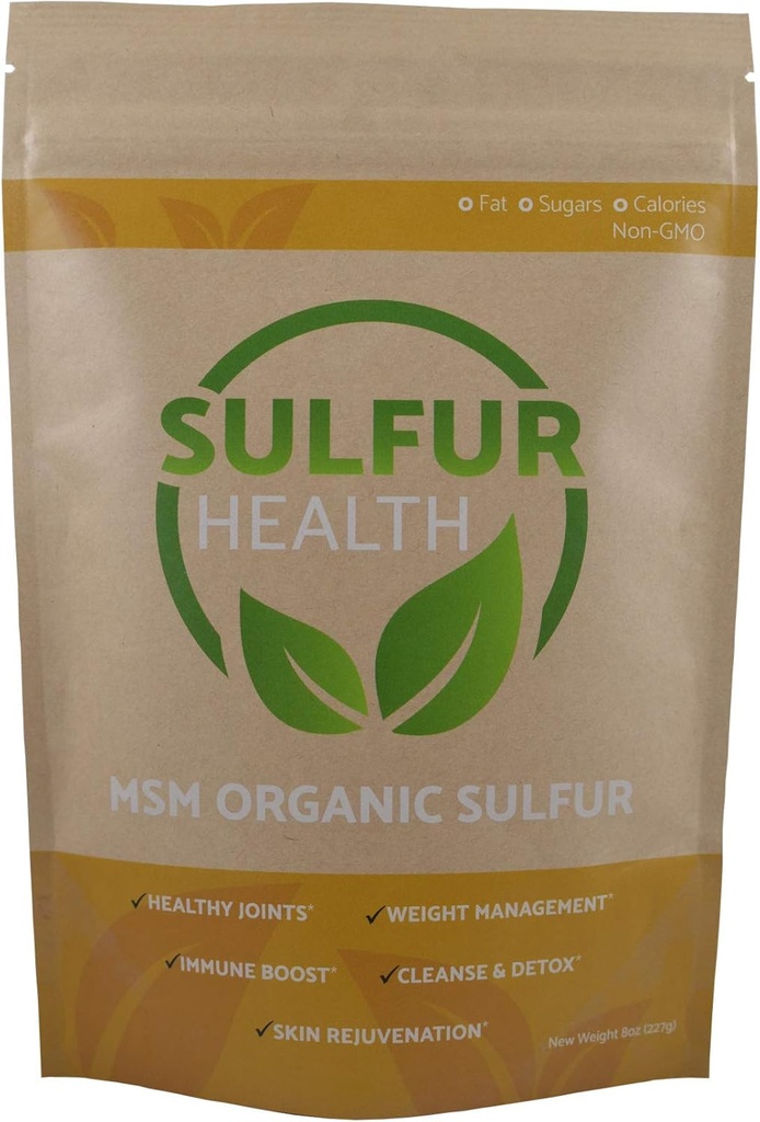 MSM Organic Sulfur - 99,9% Pure MSM Supplement - Lab-Tested & Certified (5 pund)