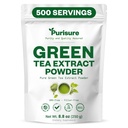 Purisure Green Tea Extract | Powdered Tea från Premium Green Leaf | Osötad Vegan Tea för Latte & Smoothie Recept | All-Natural Antioxidant Green Tea Powder med EGCG & Polyphenols | 500 portioner