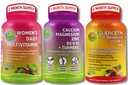 Plantbaserade Immune, Bone & Energy Support Bundle - Quercetin med Bromelain, Vitamin C & Zink + Calcium Magnesium med D3, K2 & Turmeric + Kvinnors Multivitamin med järn & organiska Superfoods