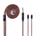 YINYOO Earphone Replacement Cable 16 Cores Single Crystal Copper Cable Earphone Cable för kz zst zs10-pro zsn-pro-x edx-pro zs10-pro-x dqs cca CRA c10 c12 (2pins, 3,5 mm Jack)