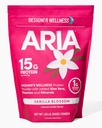 Designer Wellness, Aria, Women's Wellness Low Calorie Vanilla Protein Powder med Biotin, Vitamin C och Organic Aloe, Vanilla Blossom, 1,85 Pound