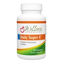 Wellness Resources Daily Super E - Tocotrienol Vitamin E Complex: Soy-Free Full Spectrum Vitamin E med Delta, Gamma & Alpha Tocotrienols för antioxidantskydd, naturlig källa, Non-GMO (90 Caps)