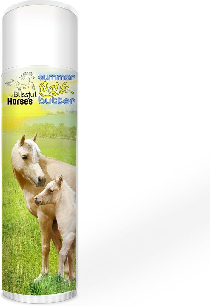The Blissful Horses Summer Care Sun Butter, Gentle Horse Sunscreen, Easy-to-Apply Equine Sunblock Solution, Must-Have Horse Essentials för All Day Sun Protection, 0,50 uns.