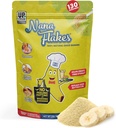 Näringsdesign Nana Flakes 100% Natural Banana Powder, Digestive Support - Källa av kalium och fiber - Substitute för ägg, smör eller olja i bakning (2LB väska)