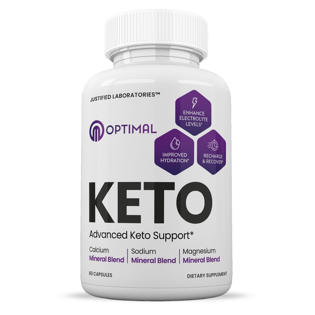 Justifierade laboratorier Optimal Keto - 60 kapslar - Ketogent stöd från Apple Cider Vinegar, Green Tea Leaf, Vitamin C, Vitamin D3 & Extra Virgin Olive Oil - 30 portioner
