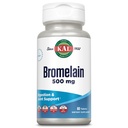 KAL Bromelain 500 mg, Digestion och Joint Support Supplement, Digestive Enzymes, Pineapple Extract, Rapid Disintegration, Vegan, Made Without Dairy eller Soy, Lab Verified, 60 Servings, 60 tabletter