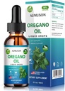 Oregano Oil Liquid Drops med Carvacrol, Vitamin E - 6 månaders leveransolja av Oregano Drops Tincture Extract, Cleanse, Detox, Immune Support, Digestive Gut Health - Pure Vegan Herbal Oregano Oil 2oz
